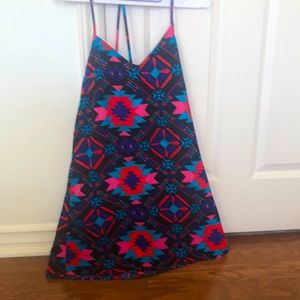 Tribal pattern party dress
